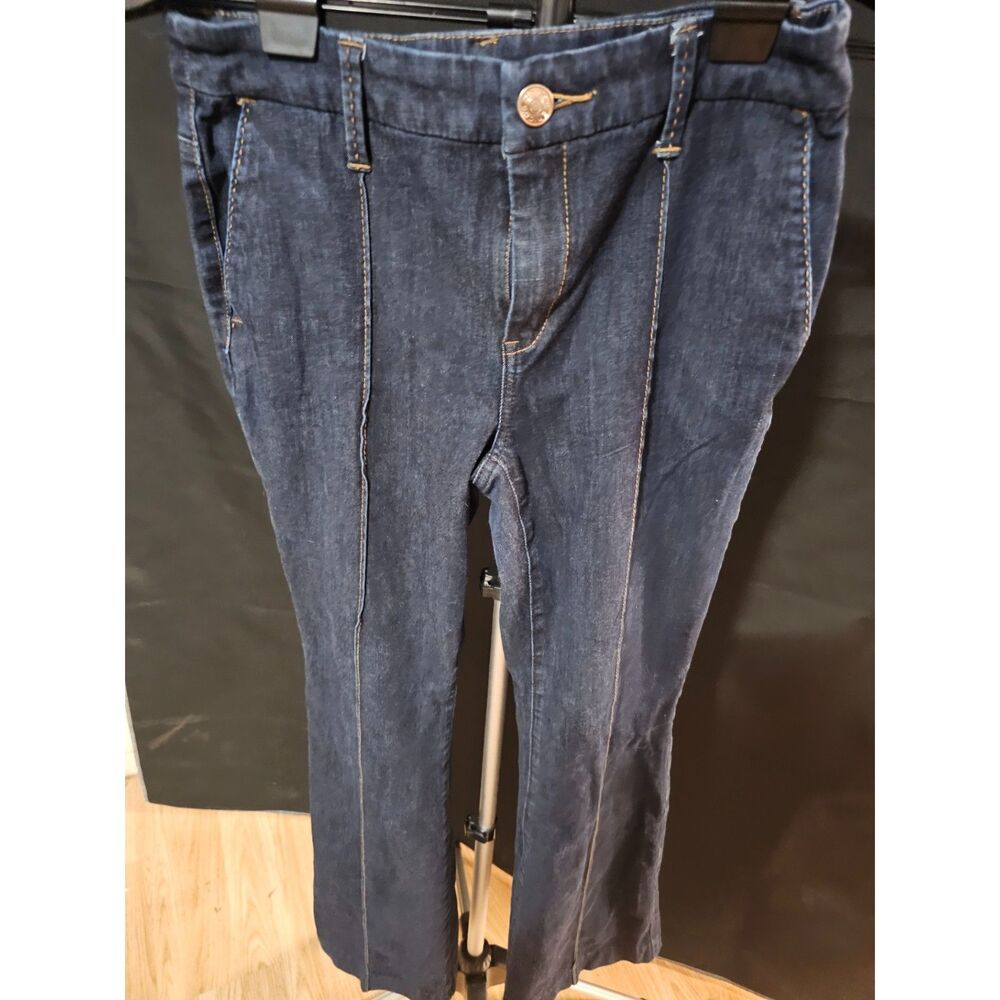 Chico's The Platinum Trouser Jeans – Dark Wash Denim (Size 00)